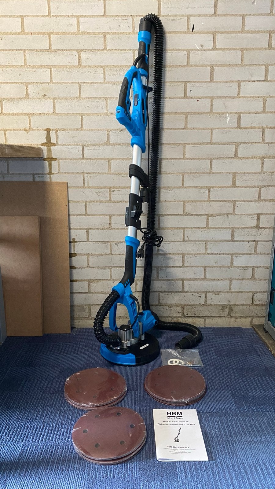 HBM Langnekschuurmachine 215mm - 750 Watt, Doe-het-zelf en Verbouw, Gereedschap | Schuurmachines, Ophalen, Zo goed als nieuw, 600 tot 1200 watt