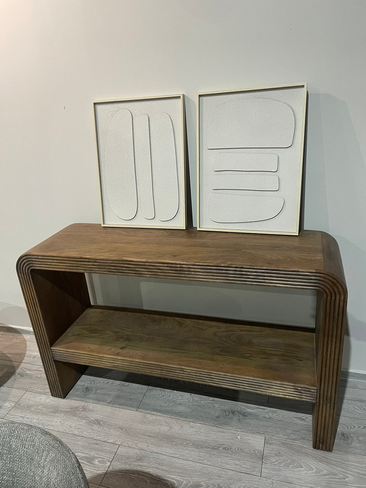 LEEGVERKOOP MANGO WANDTAFEL HOUT WALNOOT 499 VOORRAAD !!, Bruin, Nieuw, Ophalen of Verzenden, Modern