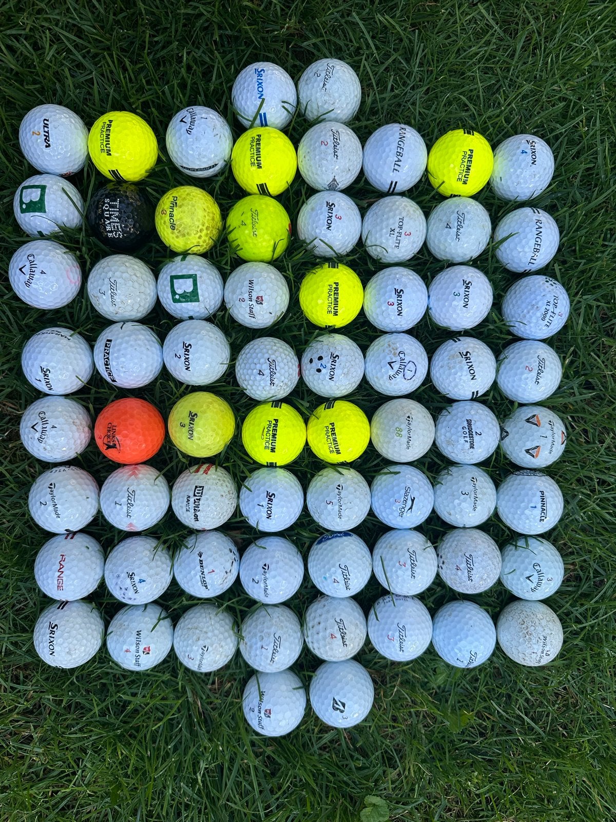 Diverse Golfballen 68 stuks- Gebruikt, Verschillende Merken, Ophalen, Gebruikt, Bal(len), Overige merken