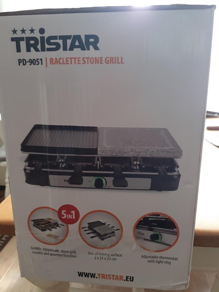 Tristar Raclette Stone Grill PD-9051, Ophalen of Verzenden, Nieuw