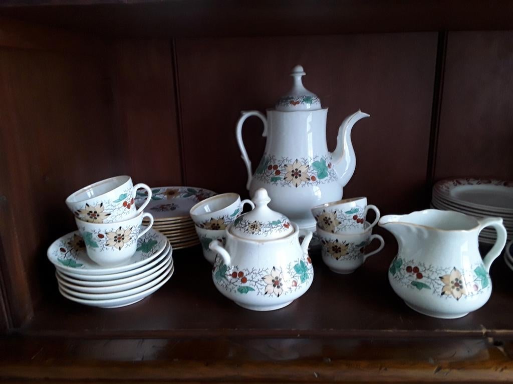 Antiek compleet koffieservies van Société Ceramique (Regout), Ophalen of Verzenden