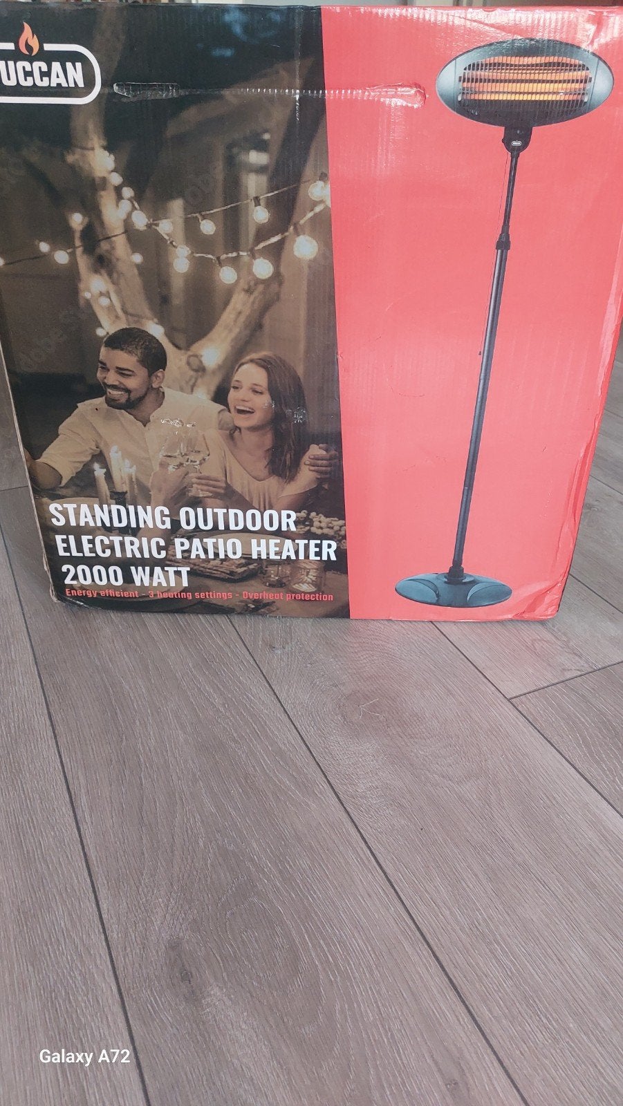 Buccan Staande Elektrische Terrasverwarmer 2000W, Elektrisch, Vloer, Nieuw, Ophalen of Verzenden