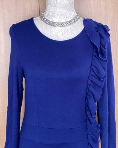 Juffrouw Jansen jurk maat M, Maat 38/40 (M), Blauw, Ophalen of Verzenden, Zo goed als nieuw