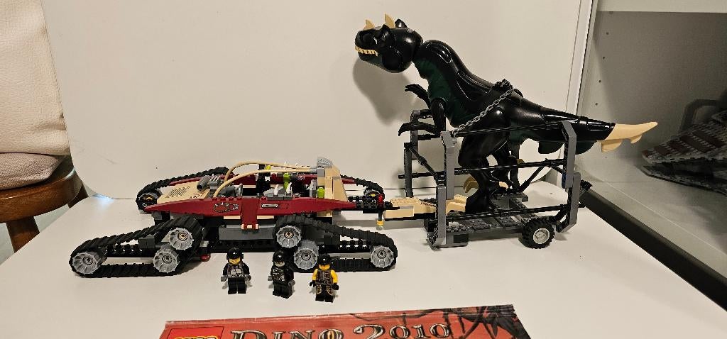 LEGO 7297 DINO 2010 rupsbandentransport compleet met boekje, Ophalen of Verzenden, Zo goed als nieuw, Complete set, Lego