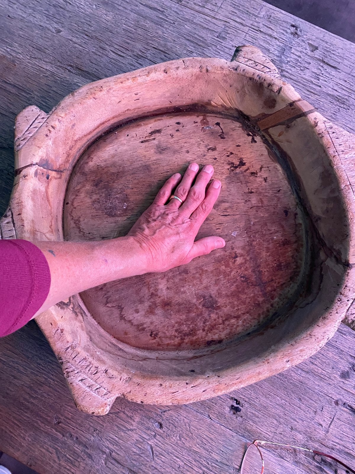 Mega grote houten trog, Ophalen of Verzenden, Zo goed als nieuw, Rechthoekig, Hout
