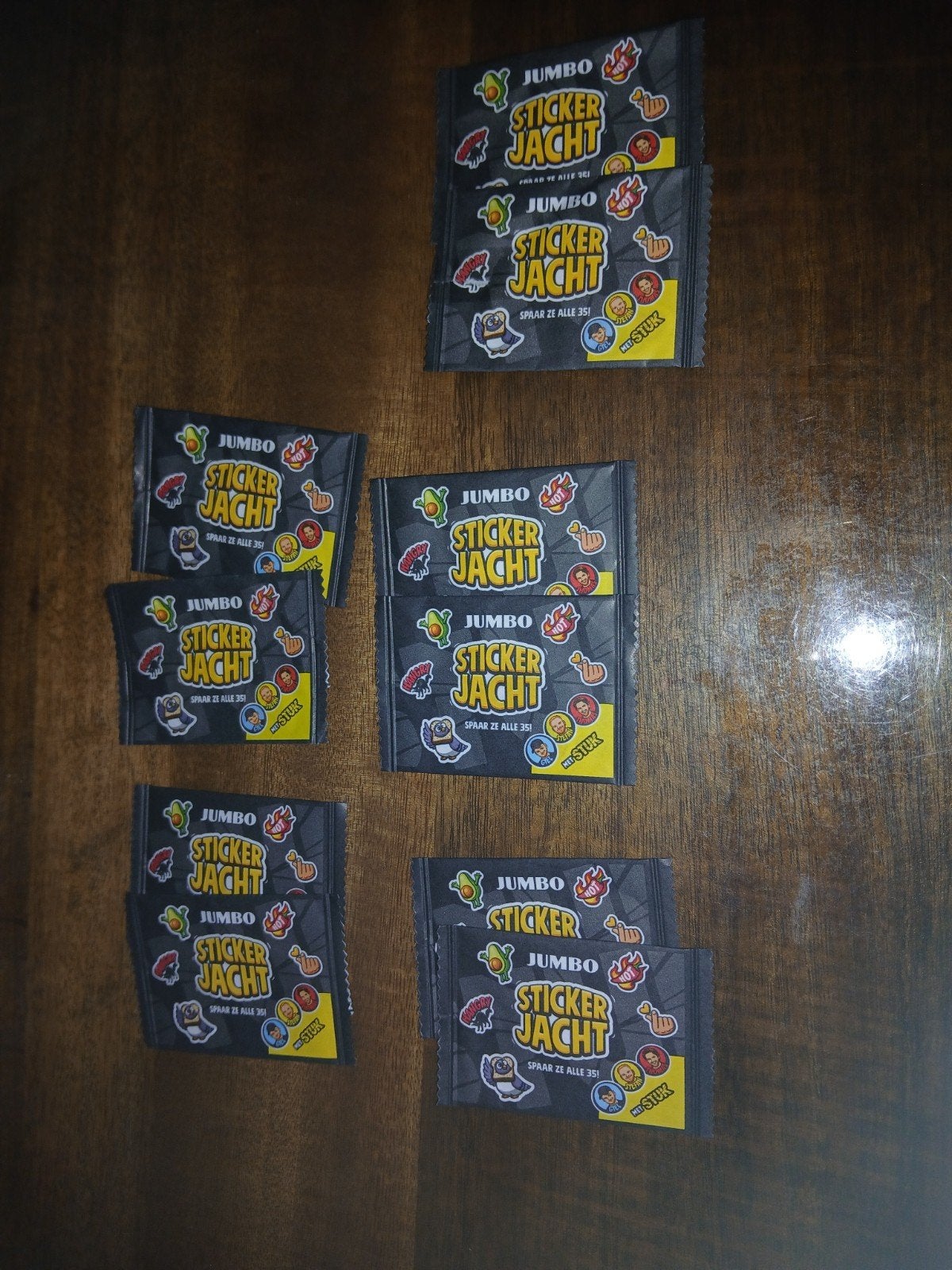 jumbo stickers stuk tv zie tekst, Verzamelen, Ophalen of Verzenden