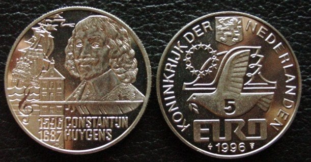 5 euro Constantijn Huygens 1996, Verzenden, Overige landen, 2 euro