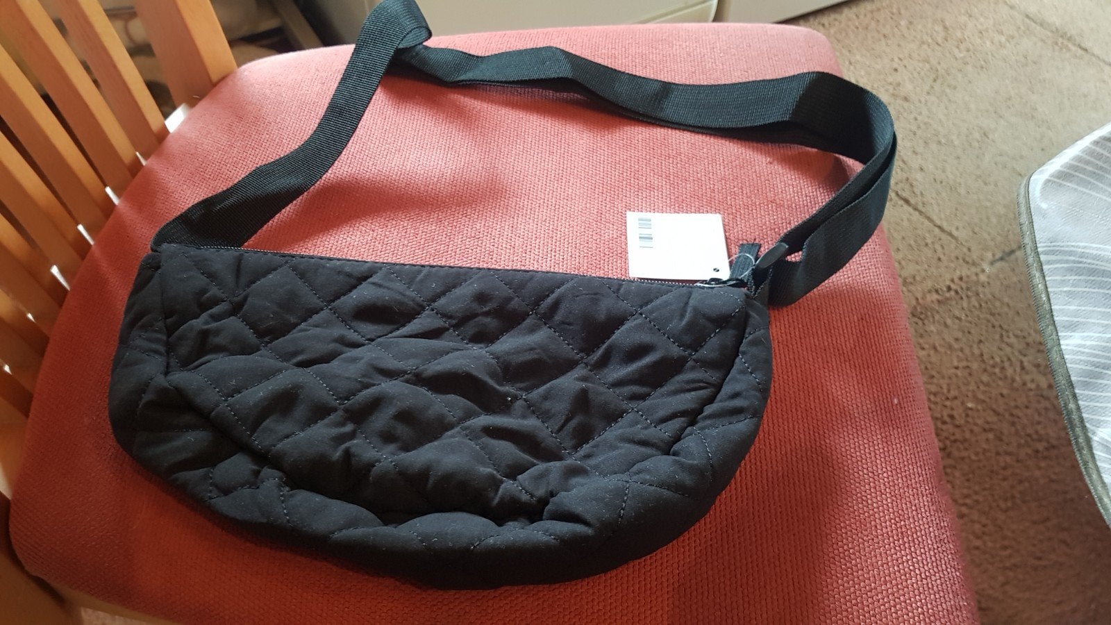Quilted crossbody schoudertas, Ophalen of Verzenden, Nieuw, Zwart