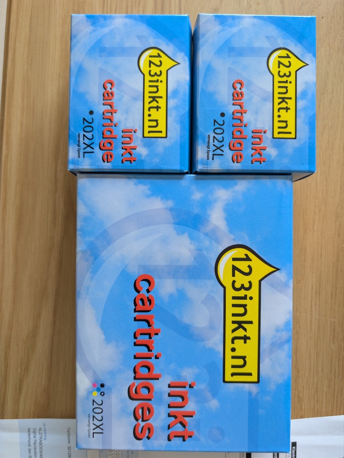 Nieuwe 202XL inktcartridges (2x zwart, 1x combipack), Ophalen of Verzenden, Nieuw, Cartridge, 123inkt.nl (compatibel met Epson)