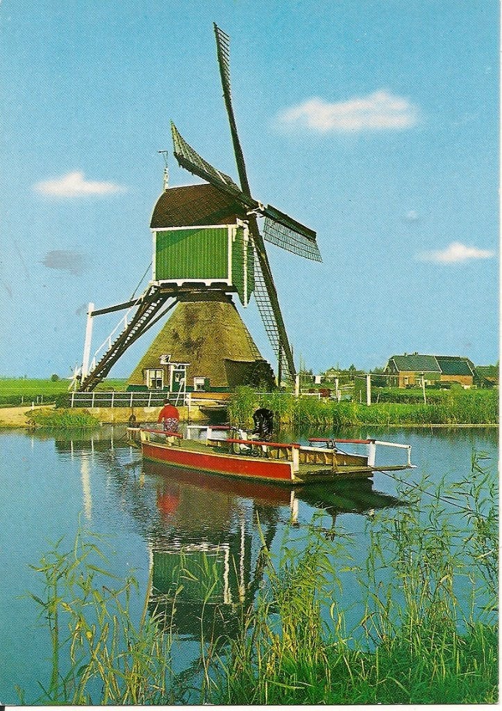 Ansichtkaart Groot Ammers Holland - Poldermolen, Ophalen of Verzenden, 1980 tot heden, Ongelopen, Zuid-Holland