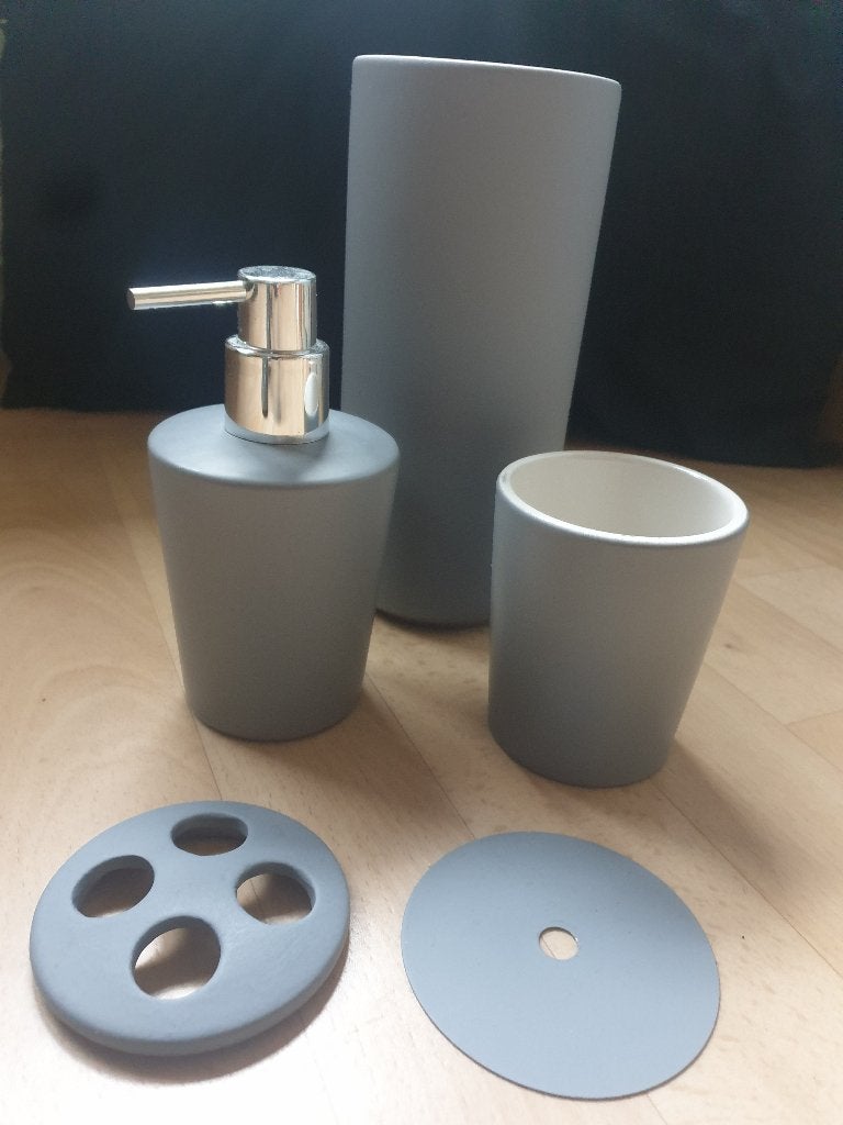 Tandenborstelbeker, zeeppompje en wc borstelhouder keramiek, Huis en Inrichting, Badkamer | Badtextiel en Accessoires, Verzenden
