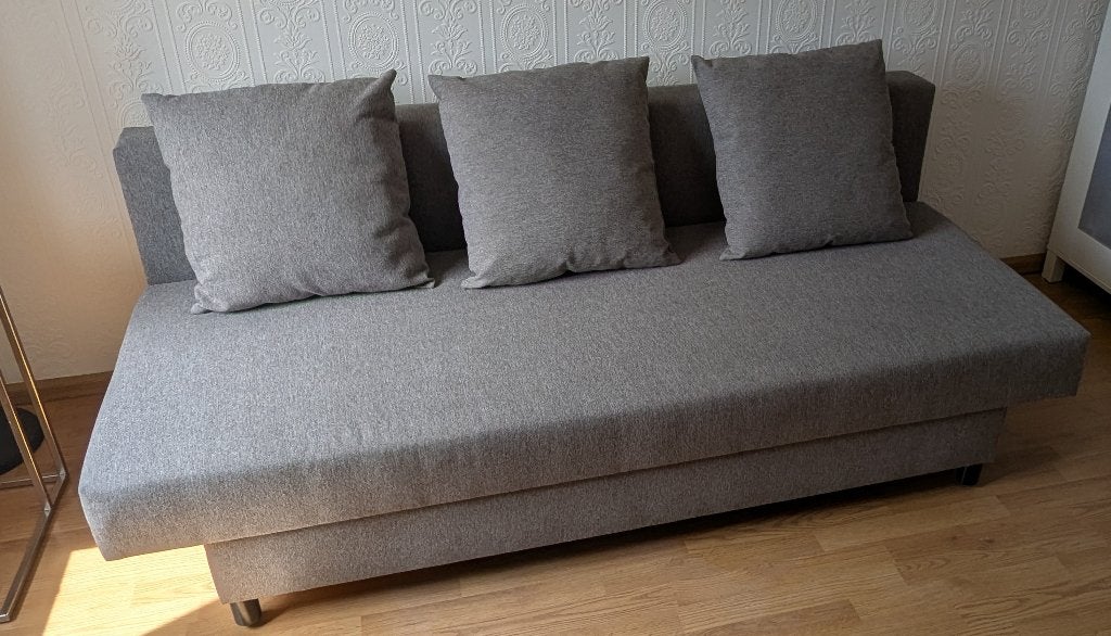 3-zits slaapbank ikea alvdalen, Huis en Inrichting, Slaapkamer | Slaapbanken, Ophalen, Zo goed als nieuw, Tweepersoons, Overige maten