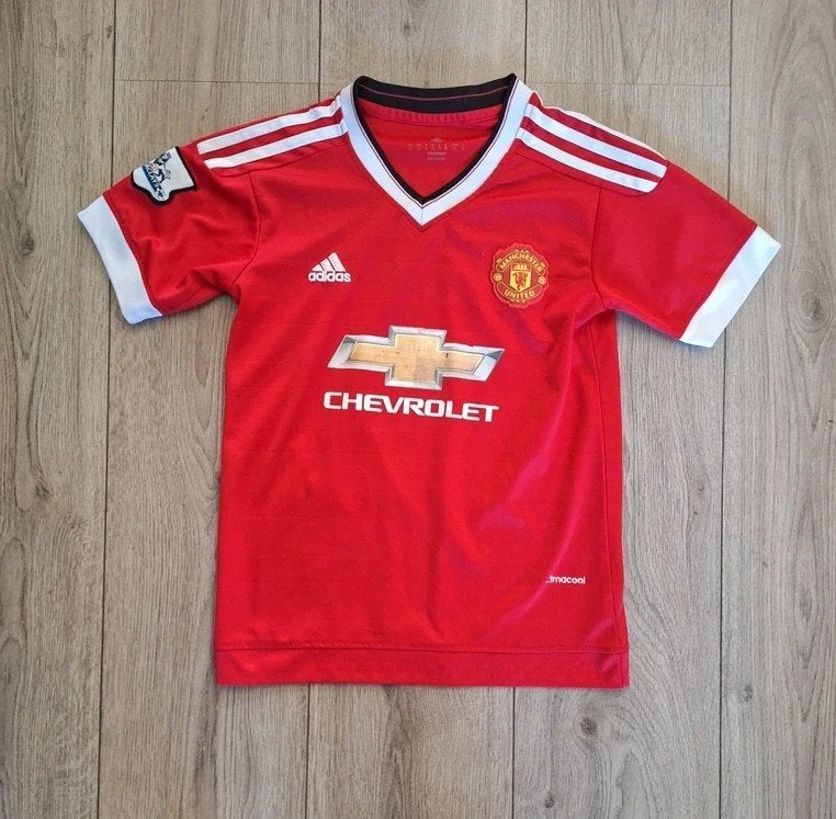 Adidas Manchester United voetbalshirt maat 164 Climacool, Maat XS of kleiner, Ophalen of Verzenden, Zo goed als nieuw, Shirt
