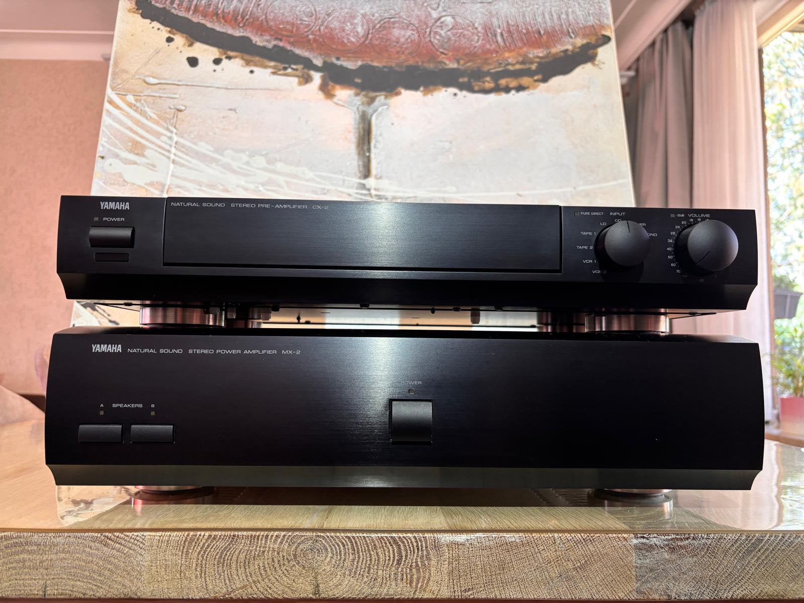 Yamaha CX-2 en MX-2, Audio, Tv en Foto, Versterkers en Receivers, Ophalen, Gebruikt, Yamaha, 120 watt of meer