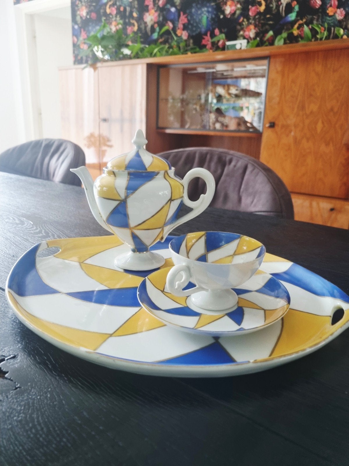 Foto 3 van Sitzendorfer Porzellan theeservies, Art Deco, 1930
