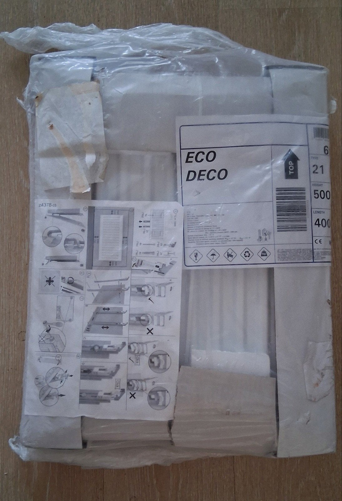 Eco Deco 21-500-400 type 21(s) verwarming, Ophalen, 30 tot 80 cm, Radiator, Nieuw