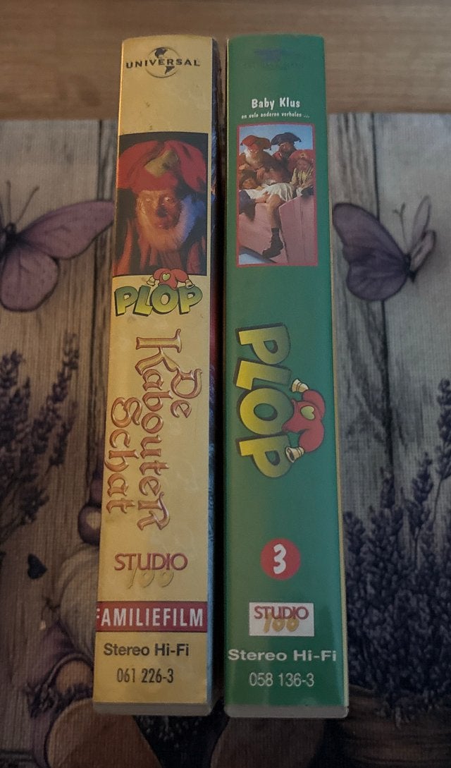 2x Kabouter Plop VHS: De KabouterSchat & Baby Klus, Gebruikt, Alle leeftijden, Poppen, Ophalen of Verzenden