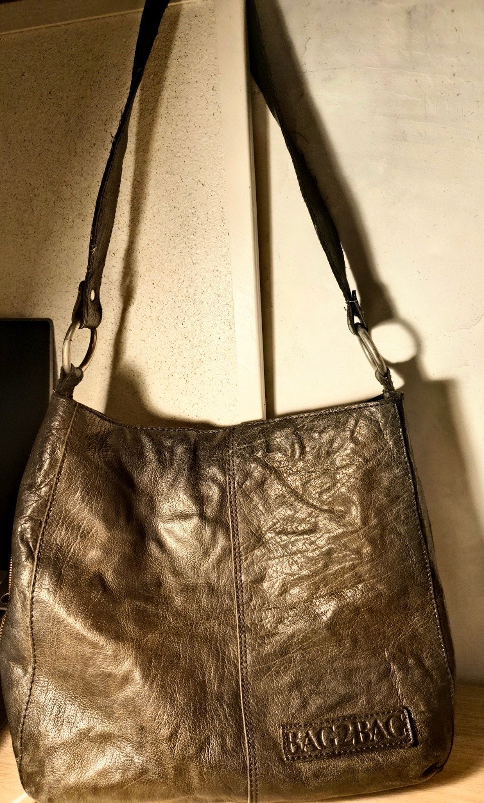 Bag2Bag Leren Schoudertas - Gebruikt, Ophalen, Gebruikt, Zwart, Schoudertasje