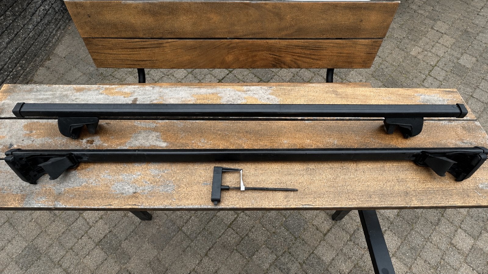 Originele Volvo 140-serie dakdragers (142/144/145), Auto diversen, Dakdragers, Ophalen of Verzenden, Gebruikt