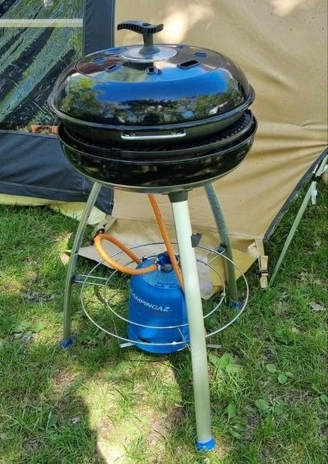 Cadac Citi Chef 48 BBQ met rooster, paella pan en gasleiding, Ophalen, Gebruikt, Cadac