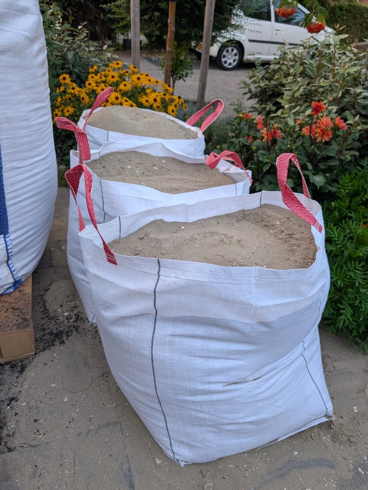 Gratis Ophoogzand / Straatzand in Big Bags, Ophalen, Gebruikt, Straatzand