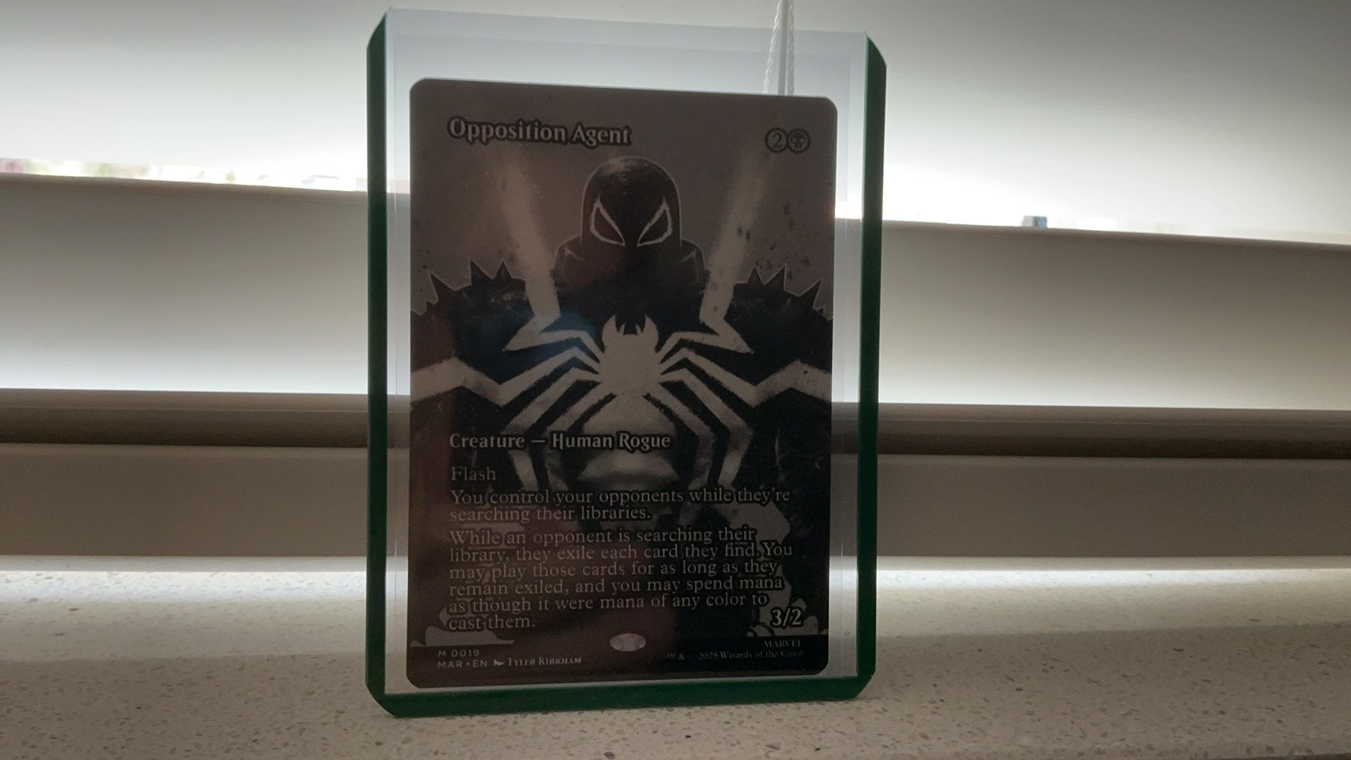 Magic the gathering Spider-Man - Opposition Agent, Ophalen of Verzenden, Zo goed als nieuw, Losse kaart