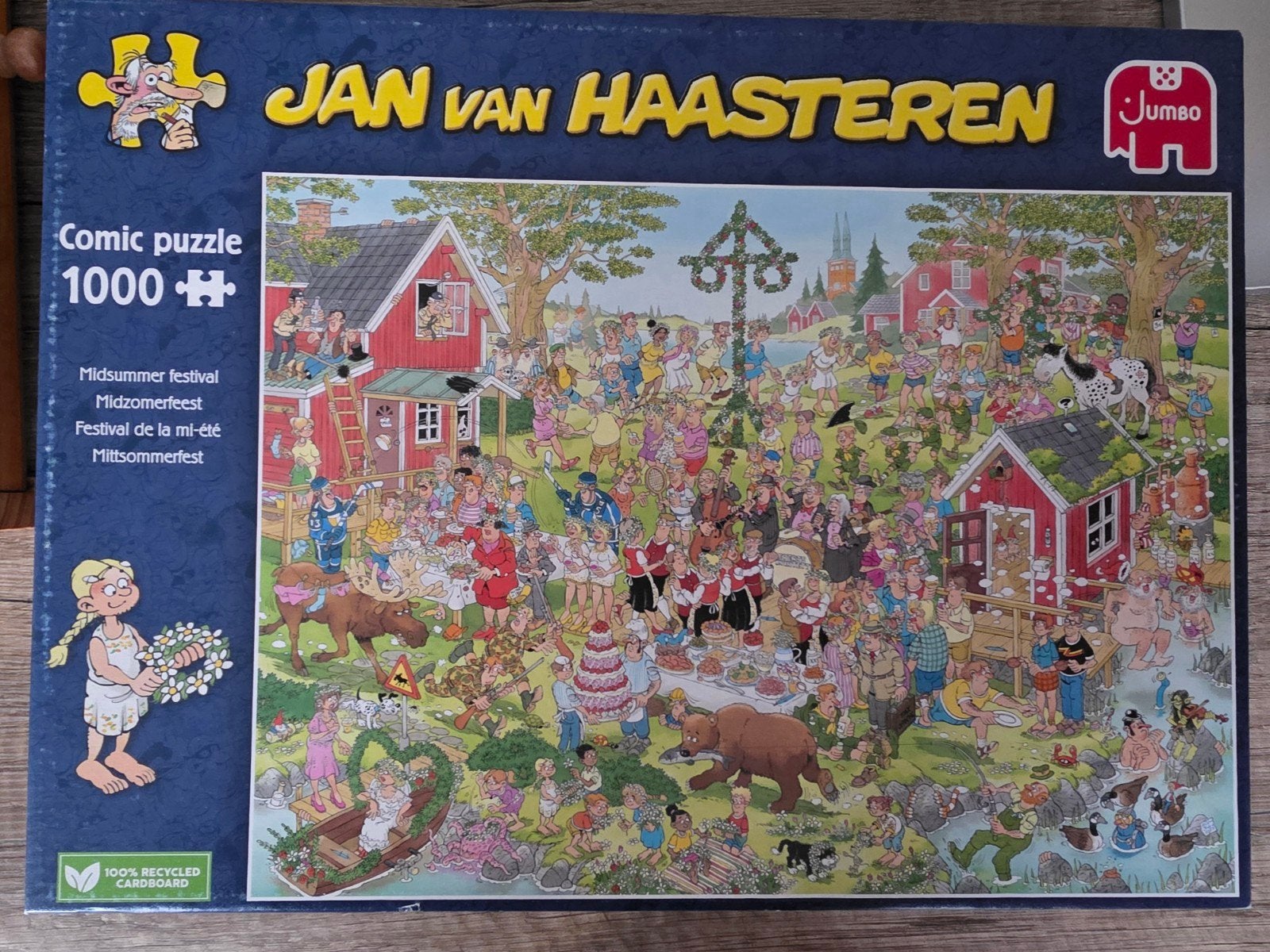 Puzzel Jan van Haasteren Midzomerfeest, Ophalen of Verzenden, 500 t/m 1500 stukjes, Zo goed als nieuw