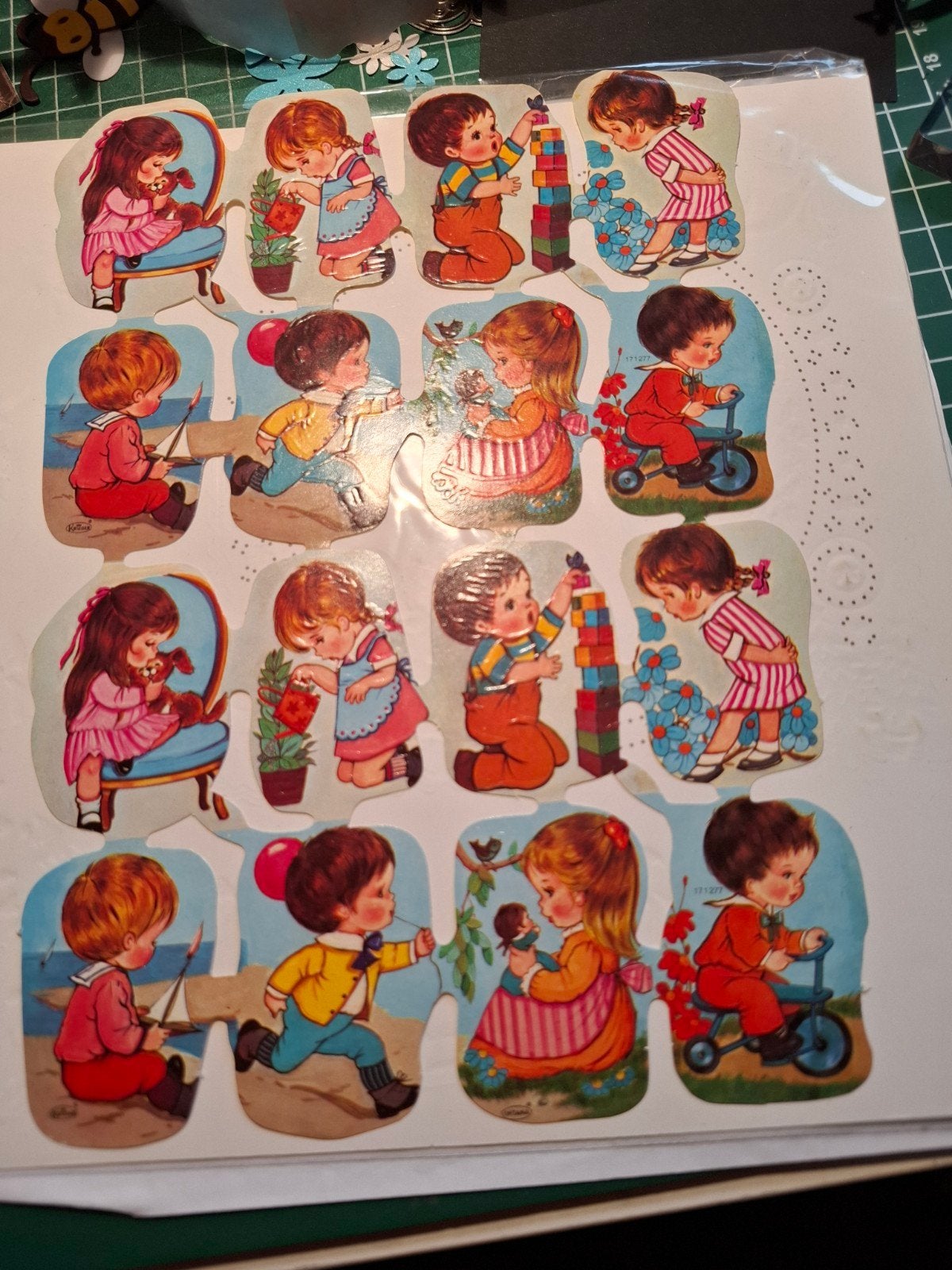 Vintage Poezieplaatjes Kinderen Jaren '70/'80, Verzamelen, Ophalen of Verzenden