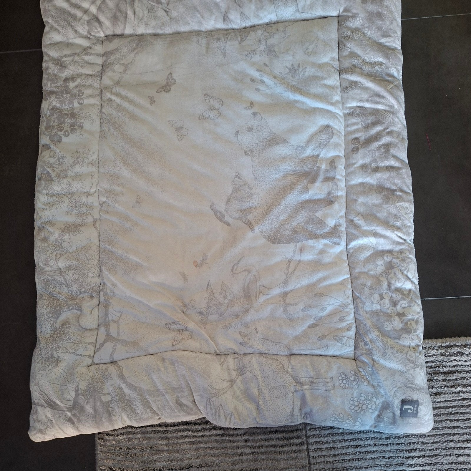 Zachte boxkleed met dierenprint Jollein, Ophalen, Jollein, Zo goed als nieuw, Gevoerd