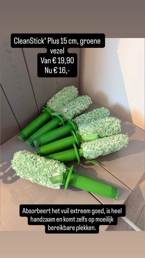 JEMAKO CleanStick Plus 15 cm, groene vezel, Ophalen of Verzenden, Overige typen