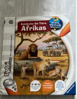 Tiptoi boek de dieren van afrika, Kinderen en Baby's, Speelgoed | Educatief en Creatief, Ophalen of Verzenden, Zo goed als nieuw