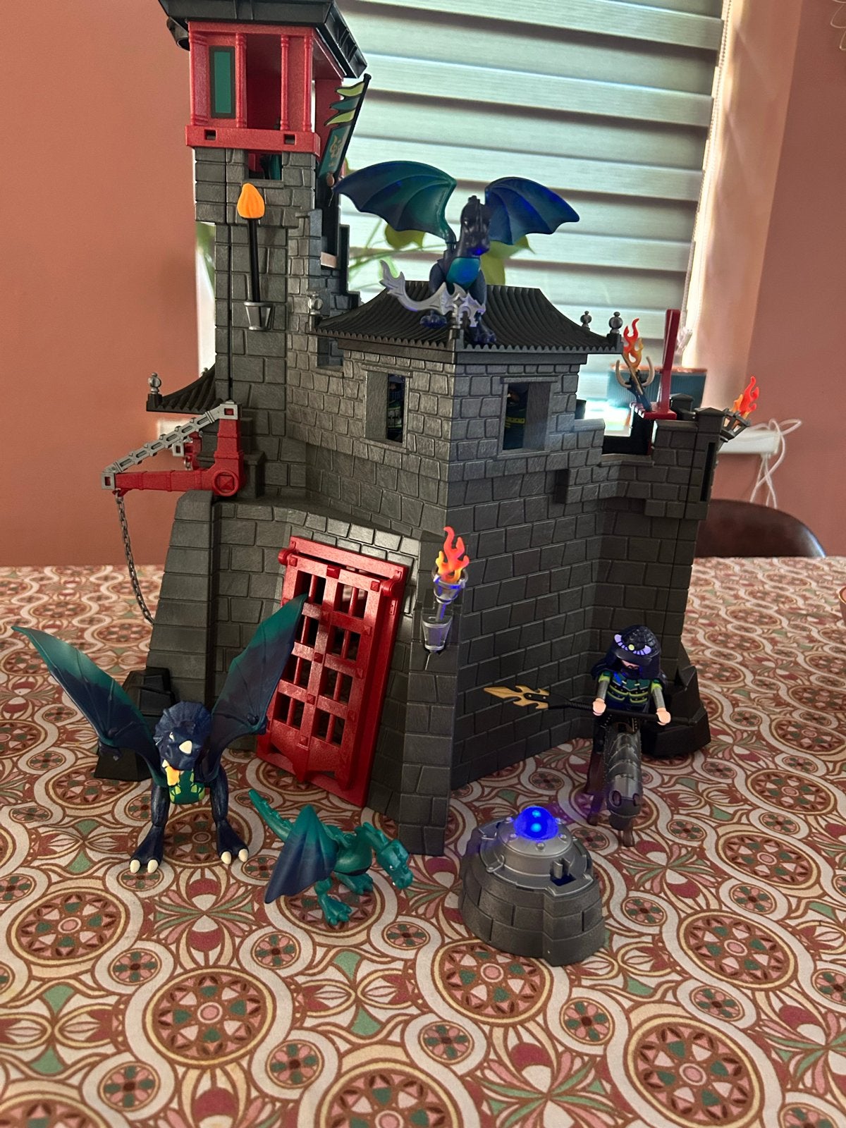Playmobil Drakenburcht met Draken en Figuren, Ophalen of Verzenden, Zo goed als nieuw