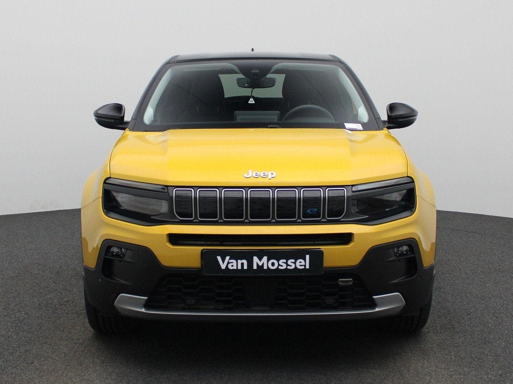 Jeep Avenger 54kWh 1st Edition 157PK | Elektr bed. achterkle, Auto's, Jeep, Stof, Gebruikt, 334 min, Geel