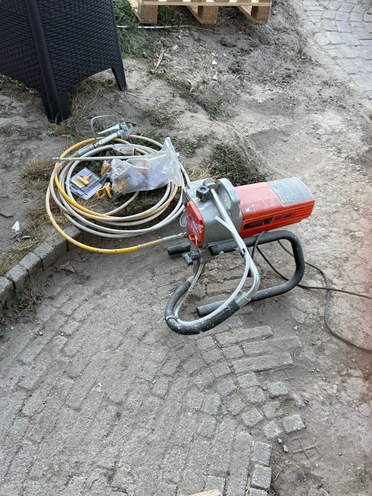 Vevor GD-450 Verfspuit met accessoires, Ophalen, Gebruikt, Verfspuit of Verfpomp