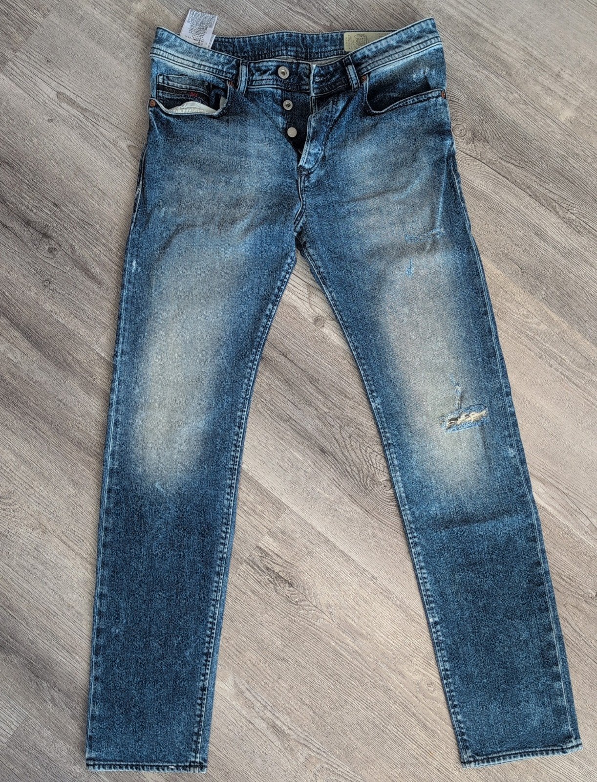 Diesel Buster Jeans W30 L32 - Regular Slim-Tapered, Kleding | Heren, Ophalen, Diesel, Blauw, W32 (confectie 46) of kleiner