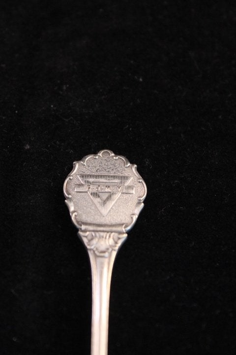 Vintage verzilverd Herdenkingslepeltje C.J.M.V. (YMCA) 50's, Ophalen of Verzenden