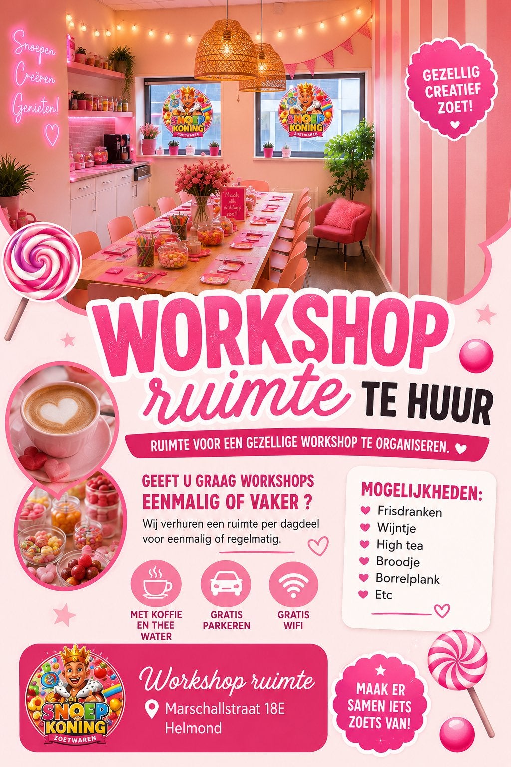 Workshopruimte, Diversen, Ophalen of Verzenden