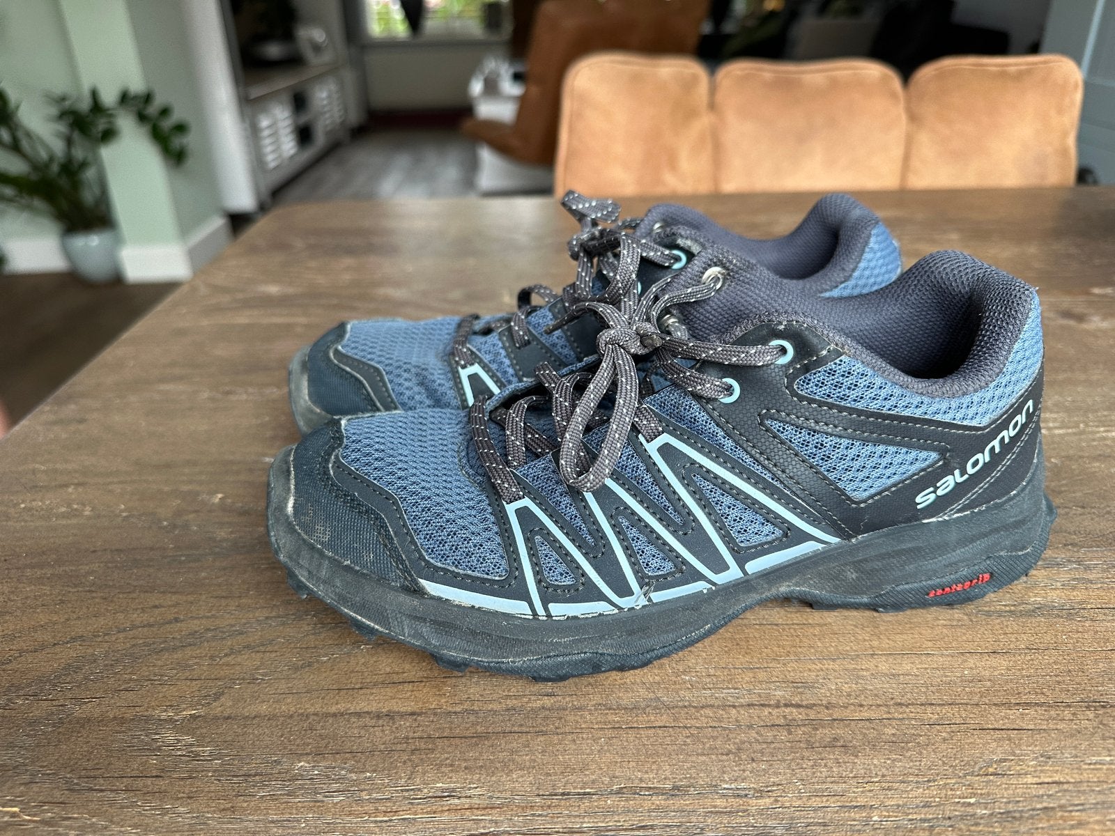 Salomon Damesschoenen Maat 38 2/3 - Comfortabel en Stevig, Ophalen of Verzenden, Gedragen, Blauw, Wandelschoenen