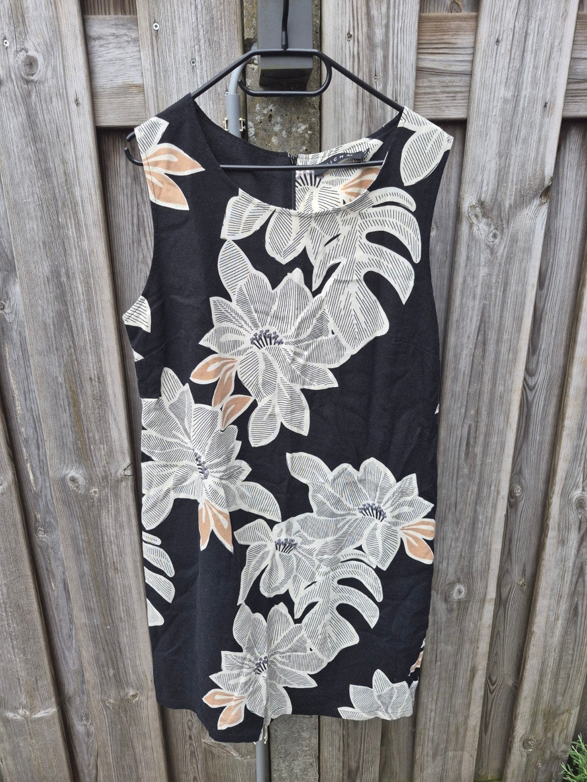 Micha Zomerjurk met bloemenprint - Maat 42, Zwart, Maat 42/44 (L), Ophalen of Verzenden, Zo goed als nieuw