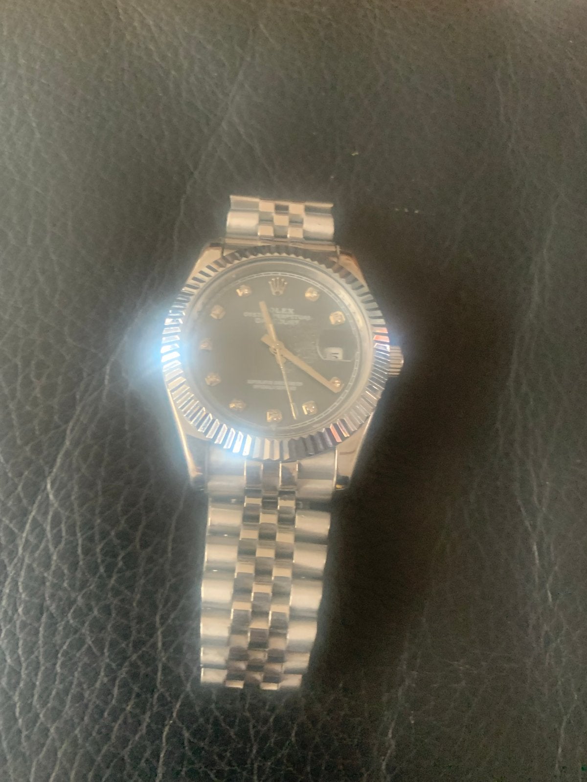 Rolex Datejust Polshorloge Staal met Diamanten Wijzerplaat, Sieraden, Tassen en Uiterlijk, Horloges | Heren, Ophalen, Gebruikt