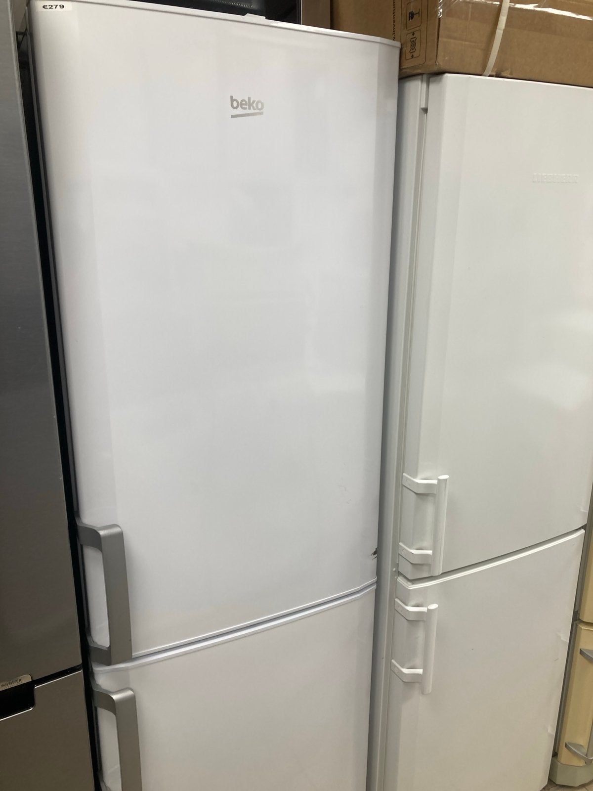 Beko Koel-vriescombinatie 185 cm hoog, 60 cm breed, energiez, Ophalen, Gebruikt, 200 liter of meer, 60 cm of meer