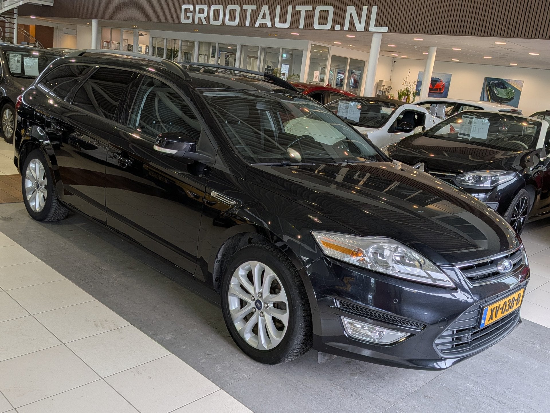 Ford Mondeo Wagon 1.6 Ambiente Airco, Cruise Control, Stuurb, Auto's, Gebruikt, 4 cilinders, Mondeo, Zwart