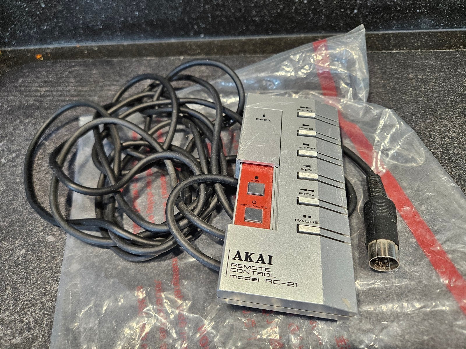 AKAI RC-21 remote control voor AKAI GX-747 GX-646 GX-77, Ophalen of Verzenden, Bandrecorder