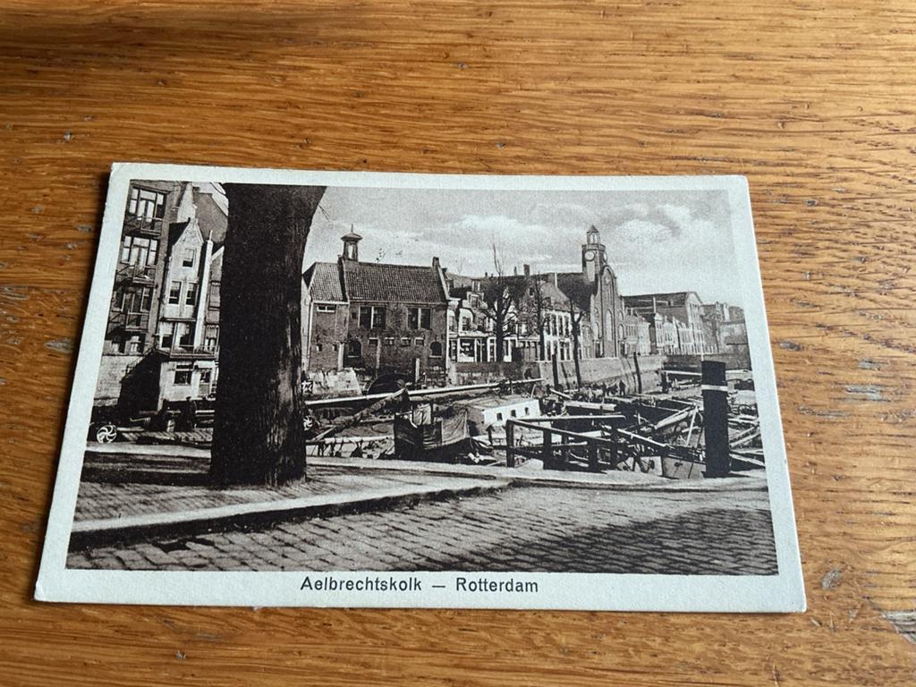 T204 Rotterdam Aelbrechtskolk binnenvaart kerk, Ophalen of Verzenden, Zuid-Holland