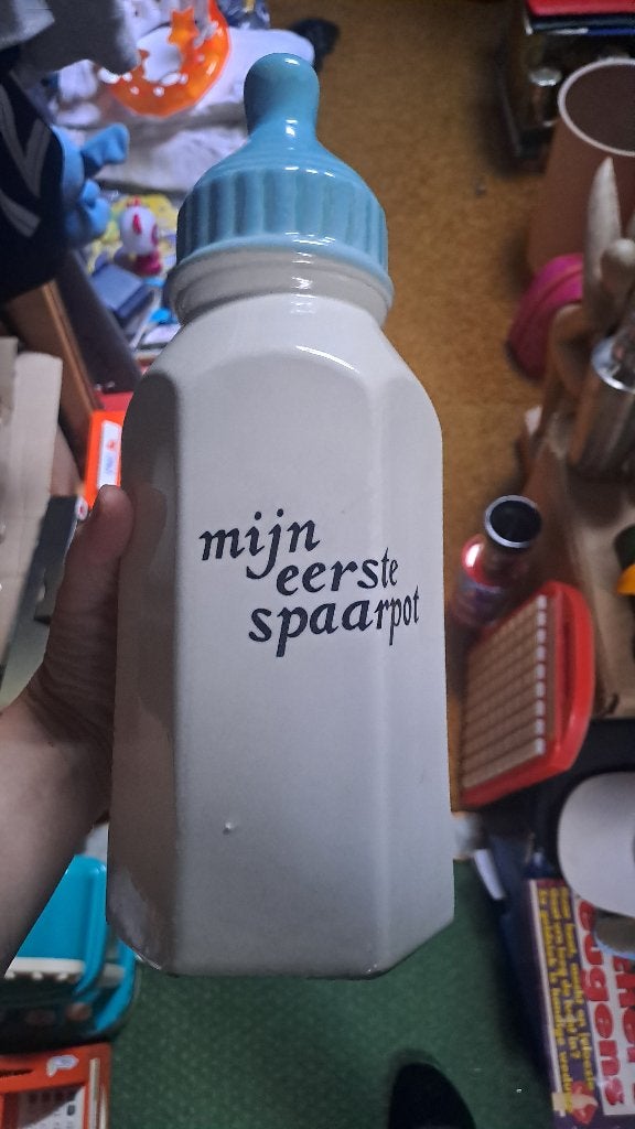 Mijn eerste Spaarpot, Verzamelen, Spaarpotten, Ophalen, Gebruikt, Steen, Aardewerk of Keramiek, Overige thema's