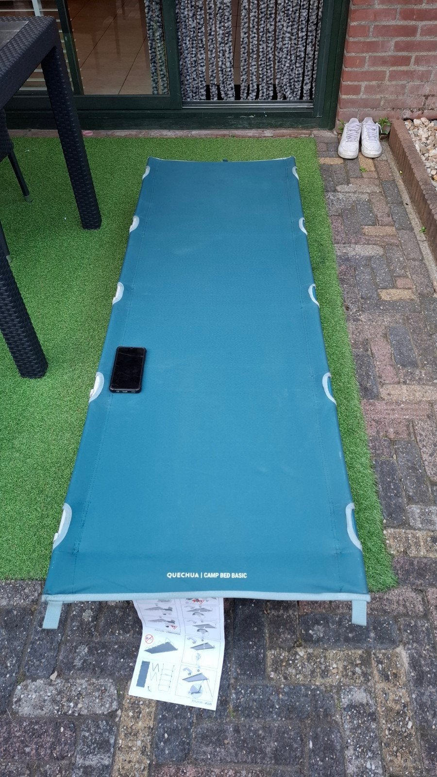 Quechua Camp Bed Basic - Opvouwbaar veldbed, Caravans en Kamperen, Ophalen, Zo goed als nieuw