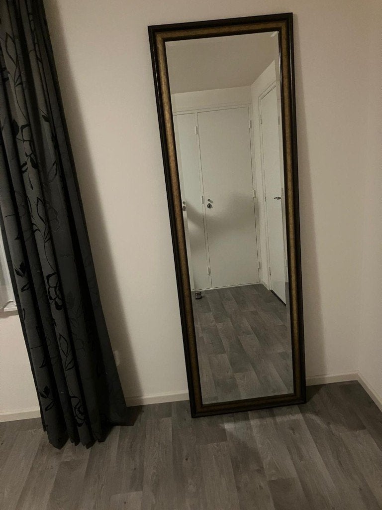 Spiegel, Huis en Inrichting, Woonaccessoires | Spiegels, Ophalen, 200 cm of meer, Zo goed als nieuw, Rechthoekig
