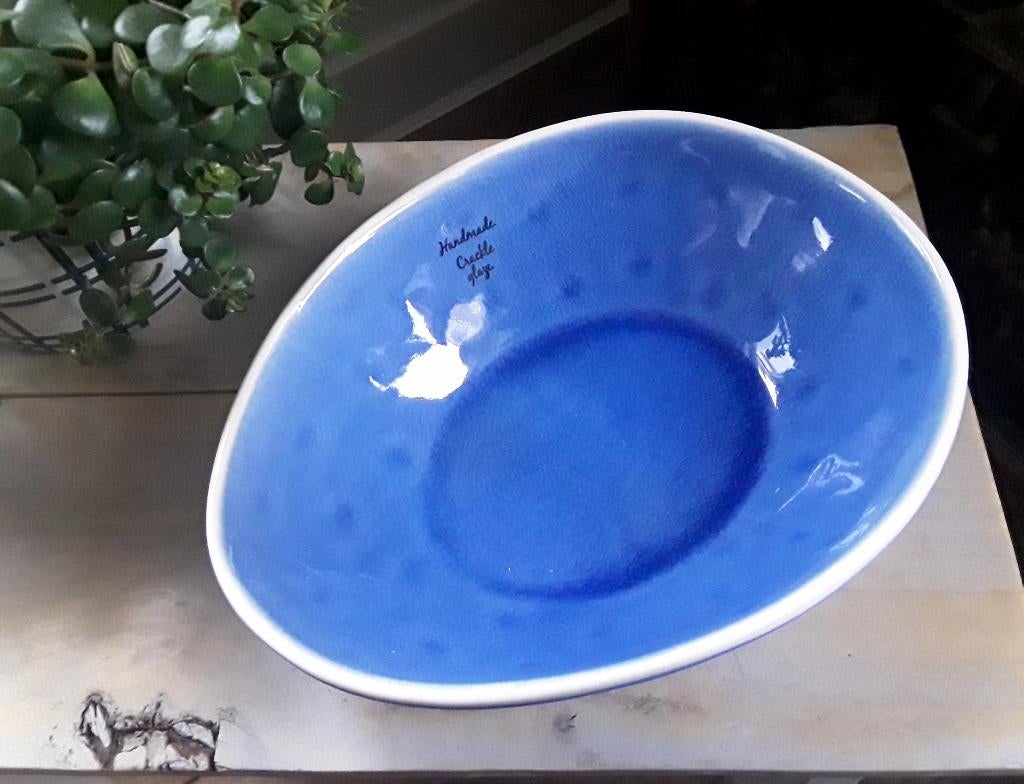 blauwe schaal - handmade - Jewel - nieuw, Huis en Inrichting, Keuken | Servies, Keramiek, Nieuw, Ophalen of Verzenden, Schaal of Schalen