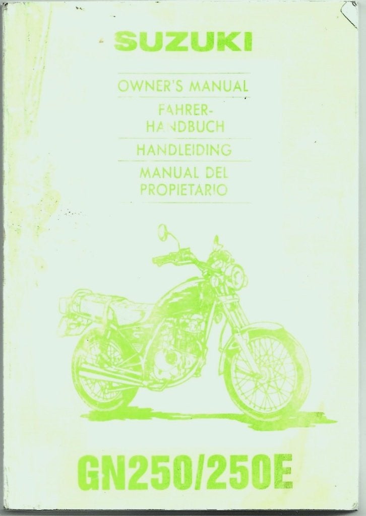Suzuki GN250 250 E handleiding instructieboek (5778z), Verzenden, Suzuki