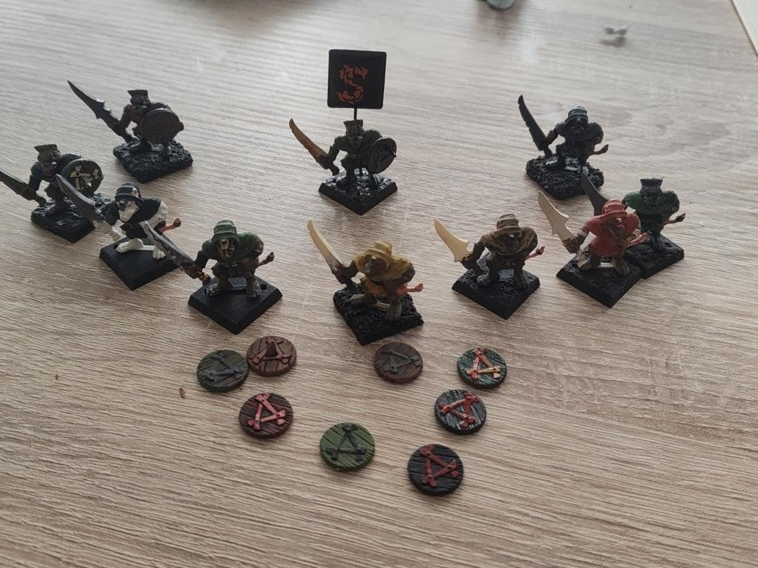oude warhammer skaven en drak elfs + prince august sceletons, Ophalen of Verzenden, Warhammer